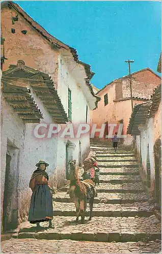 Moderne Karte Mos Typical Cuzco Street Cuzco Peru