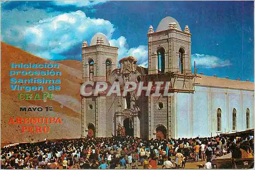 Moderne Karte Arequipa Peru Modern view of Our Lady Chapi