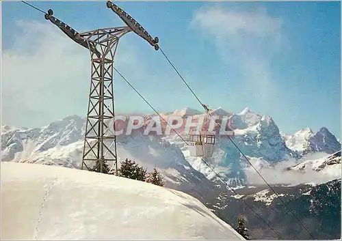 Cartes postales moderne Gondelbahn Hasliberg Kaserstatt Wetterhorngruppe