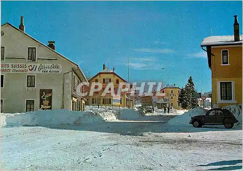 Cartes postales moderne La Cure Frontiere Franco Suisse Alimentation Tabacs Souvenirs