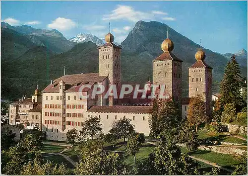 Moderne Karte Stockalperschloss in Brig Fusshorner Riederhorn