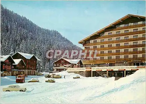 Moderne Karte A Morgins Suisse en Hiver