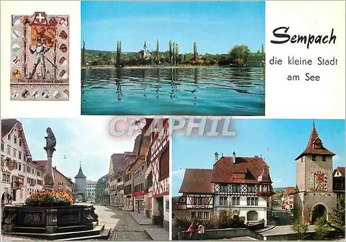 Cartes postales moderne Sempach die kleine Stadt am See