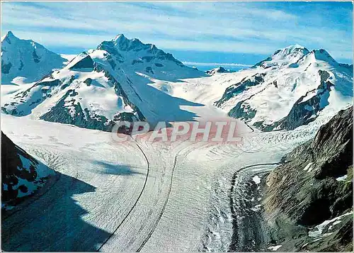 Moderne Karte Glacier d Aletsch