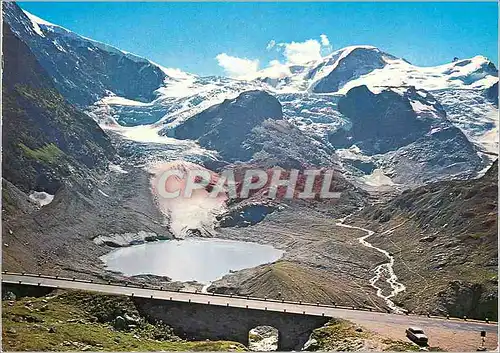 Moderne Karte Sustenstrasse Obertal Steingletscher Gwachtenhorn