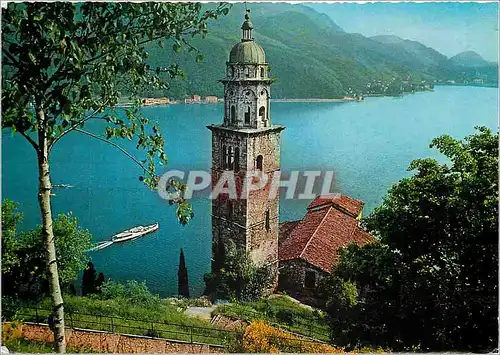 Cartes postales moderne Lago di Lugano L Eglise de Morcote