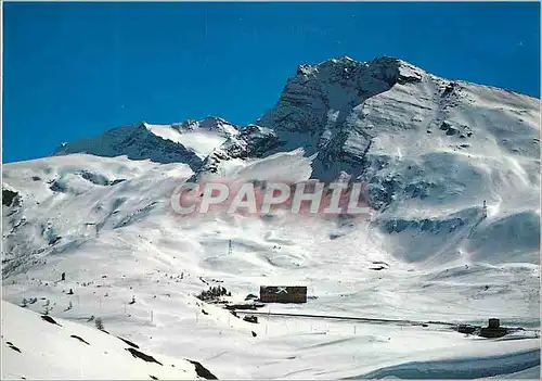 Moderne Karte Skigebiet Simplonpass Monte Leone und Hubschhorn