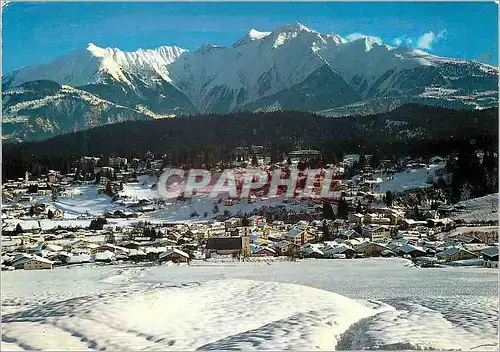 Moderne Karte Flims Dorf und Waldhaus mit Signina