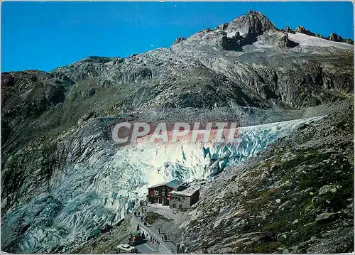 Moderne Karte Glacier du Rhone Grotte de glace Entree