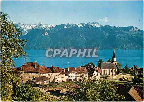 Cartes postales moderne Chexbres et les Alpes de Savoie