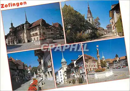 Cartes postales moderne Schweiz Zofingen Rathaus Ref Stadtkirche