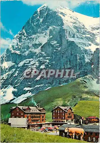 Moderne Karte Berner Oberland Switzerland Little Sheldegg with Eiger