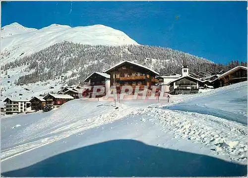 Cartes postales moderne Bellwald Wallis mit Skigebiet Richenen