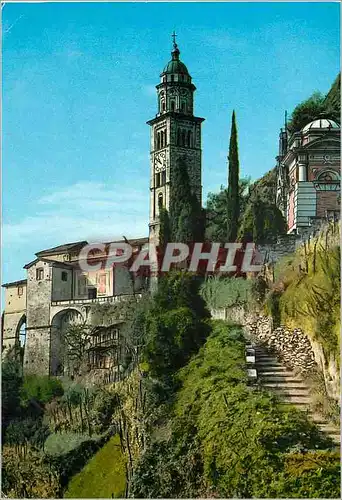 Cartes postales moderne Chiesa di Morcote Lago di Lugano