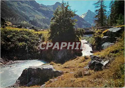Cartes postales Vieux pont pres de Zinal