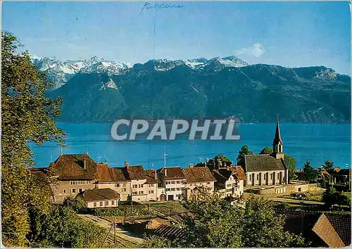 Cartes postales Chexbres et les Alpes de Savoie