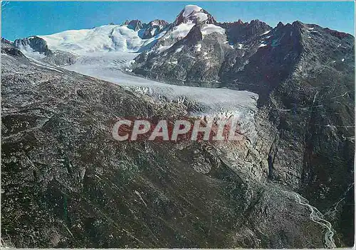 Cartes postales Rhonegletscher mit Galenstock und Furkapass