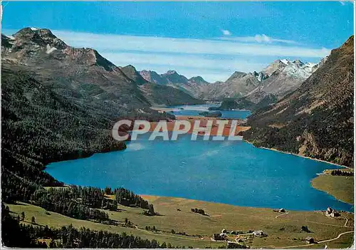 Cartes postales moderne Oberengadin Silvaplaner und Silsersee