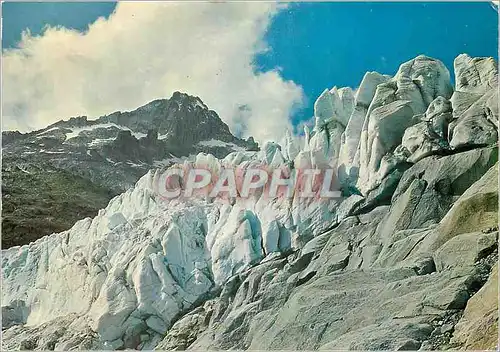 Moderne Karte Rhonegletscher mit Nagelisgratli und Gerstenhorn