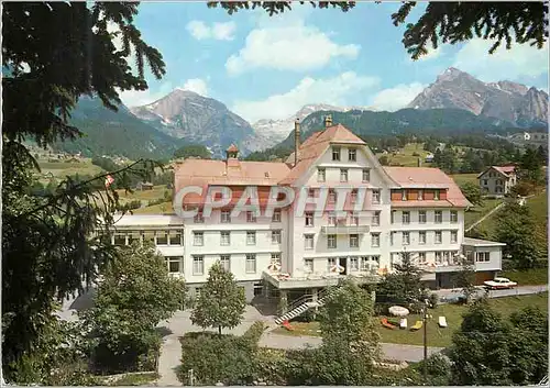 Moderne Karte Sommer und Wintersportplatz Hotel Santis Unterwasser Schweiz mit Santisgruppe