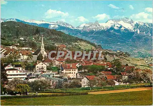 Cartes postales moderne Chexbres Dent de Jaman et Rochers de Naye