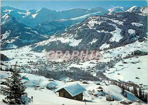 Cartes postales moderne Lenk Bo Rohrbachstein Mittag Schneide und Windhorn Betelberg Mulkerblatte