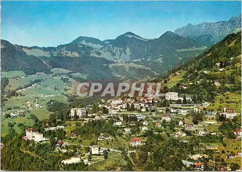 Cartes postales moderne Glion sur Montreux Au fond Les Avants