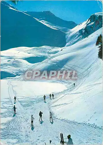 Cartes postales moderne Tele Cabine Col des Mosses Lac Lioson Pic Chaussy Descente