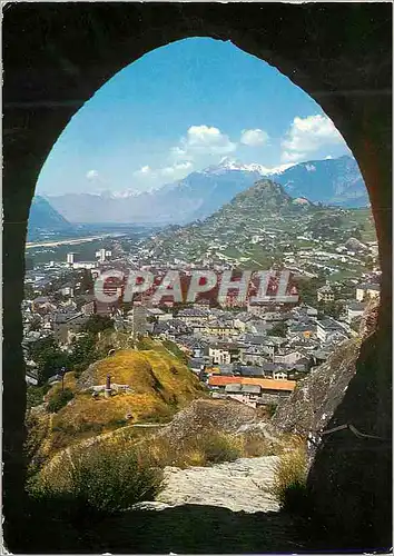 Cartes postales moderne Sion depuis les remparts de Tourbillon