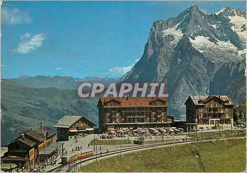 Cartes postales moderne Scheidegg Hotels mit Wetterhorn