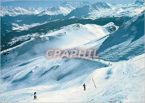 Cartes postales moderne Lenzerheide Abfahrt Piz Scalottas Blick ins Oberhalbstein