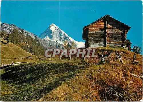 Cartes postales moderne Au val d Herens Valais la Dent Blanche