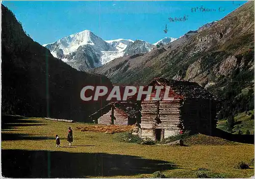 Cartes postales moderne Paysage au val d Herens Pigne d Arolla Mt Blanc de Cheilon