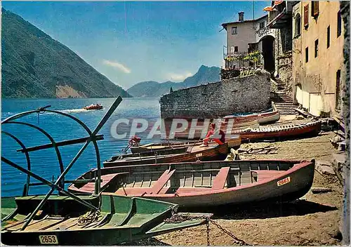 Moderne Karte Il Ticino pittoresco Gandria Lago di Lugano