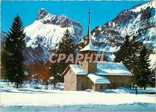 Cartes postales moderne Katolische Kirche in Kandersteg mit Gilihorn