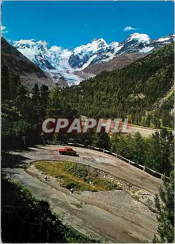 Cartes postales moderne Morteratschgletscher und Berninagruppe