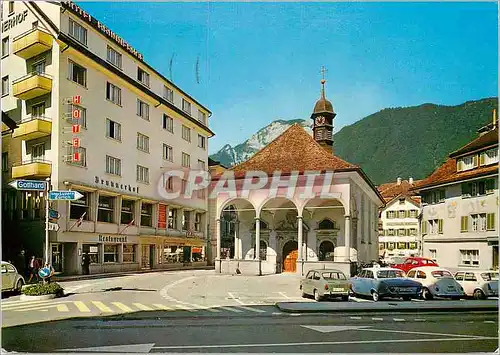 Moderne Karte Brunnen am Vierwaldstattersee