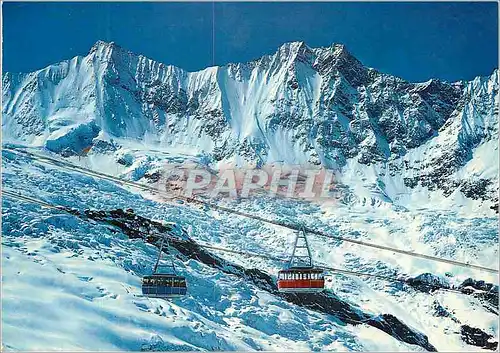 Cartes postales moderne Luftseilbahn Saas Fee Felskinn Taschhorn