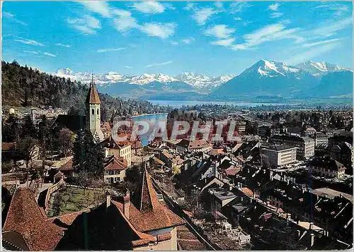 Cartes postales moderne Thoune Suisse et les Alpes Jungfrau Blumisalp Niesen