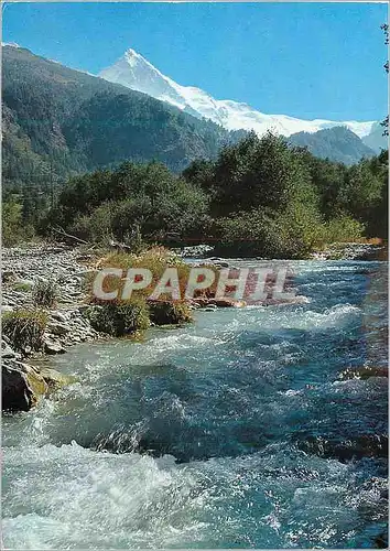 Cartes postales moderne La Borgne pres d Evolene et la Dent Blanche
