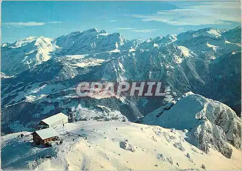 Moderne Karte La Berneuse sur Leysin Alpes vaudoises