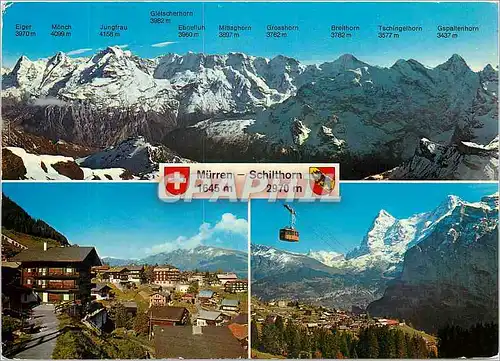 Cartes postales moderne Murren Schilthorn
