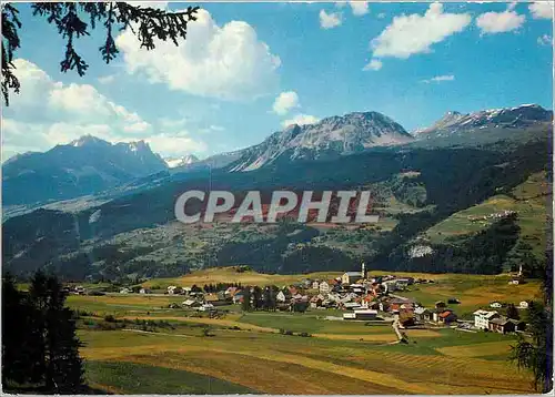 Cartes postales moderne Lantsch Lenz Graubunden gegen Mon Stierva Piz Arblatsch und Piz Toissa