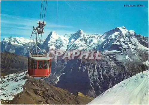 Cartes postales moderne Schilthorn bei Murren gegen Eiger Monch Jungfrau