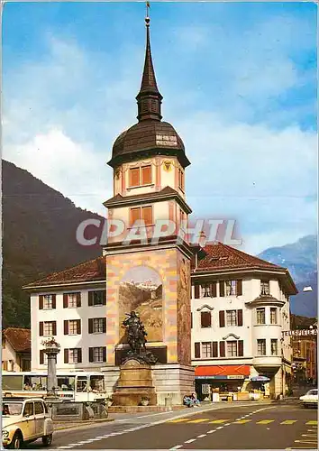 Moderne Karte Wilhelm Tell Denkmal Altdorf Uri