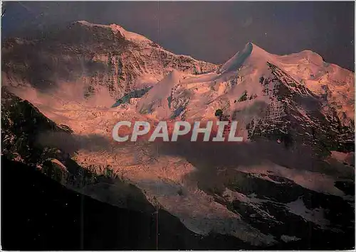 Cartes postales moderne Stimmung an der Jungfrau Schneehorn Giessengletscher und Silberhorner
