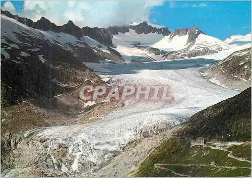 Cartes postales Rhonegletscher Furkapass mit Belvedere