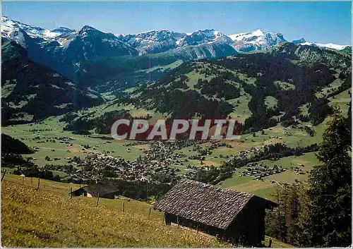 Ansichtskarte AK Lenk Berner Oberland Mittag Schnide und Wildhorn Betelberg