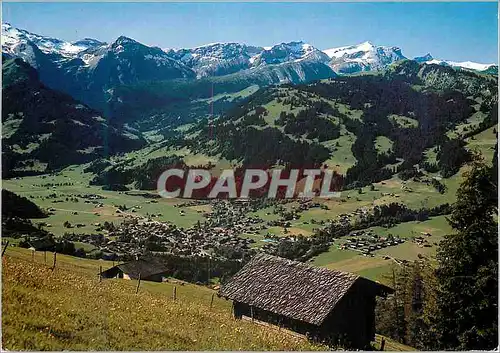 Cartes postales Lenk Berner Oberland Mittag Schnide und Wildhorn Betelberg