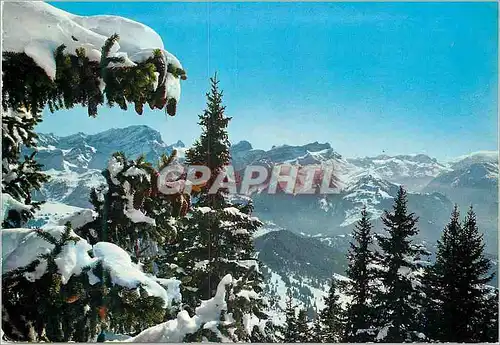 Cartes postales Panorama vu de Villars Chesieres